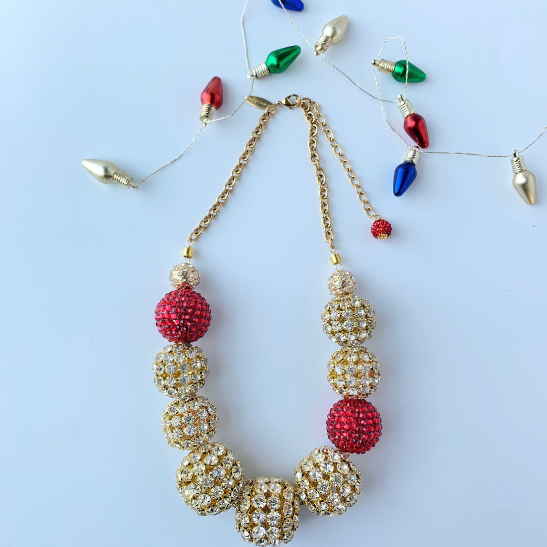 Lenora Dame Holiday Bling Bling Statement Necklace