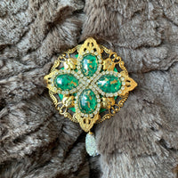 Lenora Dame Emerald Isle Brooch- Lapel Pin