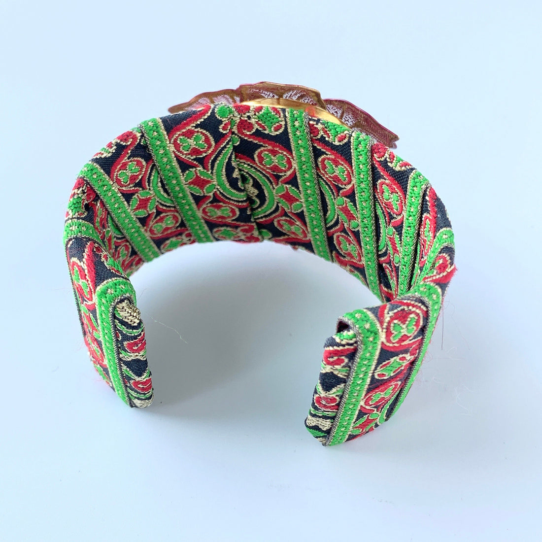 Lenora Dame Christmas Brocade Cuff Bracelet