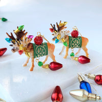 Lenora Dame Tangled Reindeer Holiday Earrings