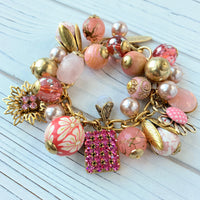 Lenora Dame Pink Bauble Charm Bracelet