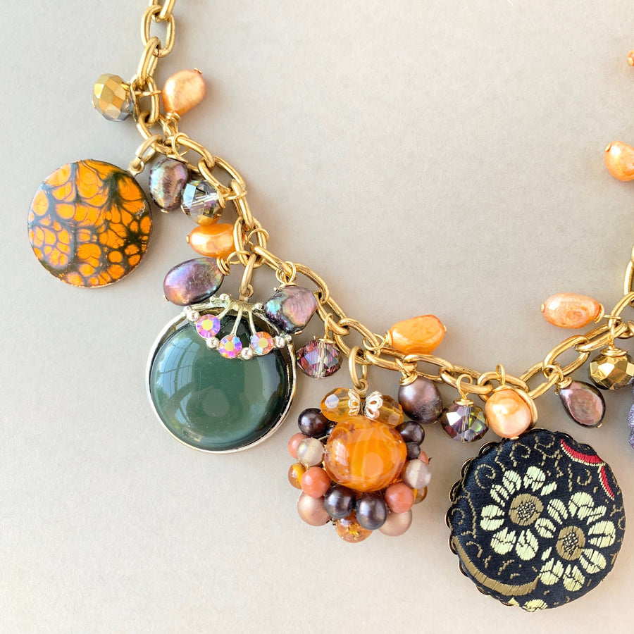 Lenora Dame Harvest Moon Statement Necklace - One-of-a-Kind