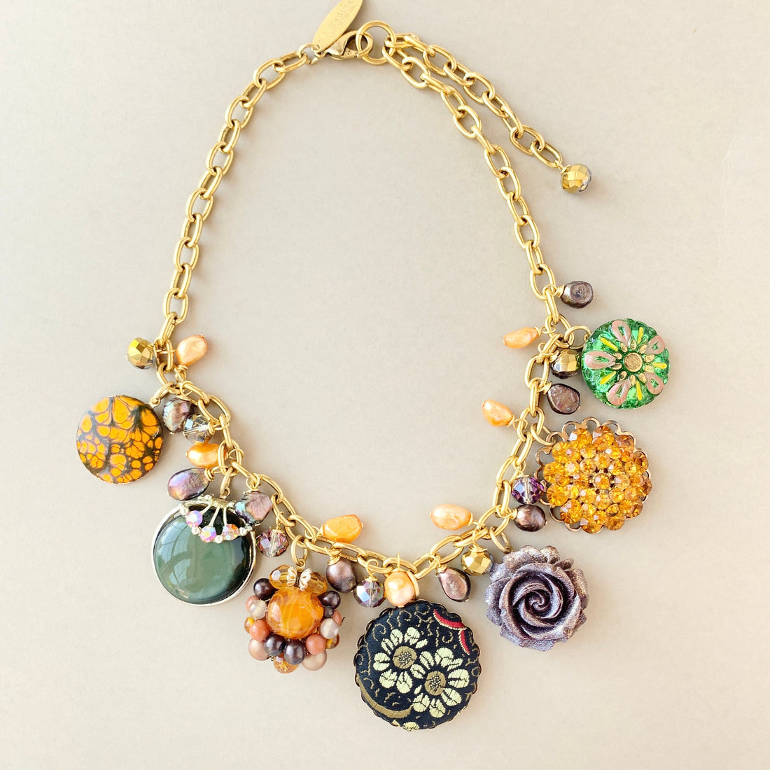 Lenora Dame Harvest Moon Statement Necklace - One-of-a-Kind