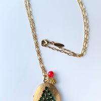 Lenora Dame O, Tannenbaum Christmas Tree Locket Necklace