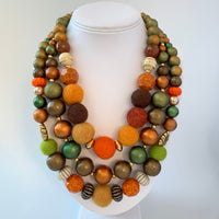 Lenora Dame Fall Vibes 3-Strand Fall Statement Necklace
