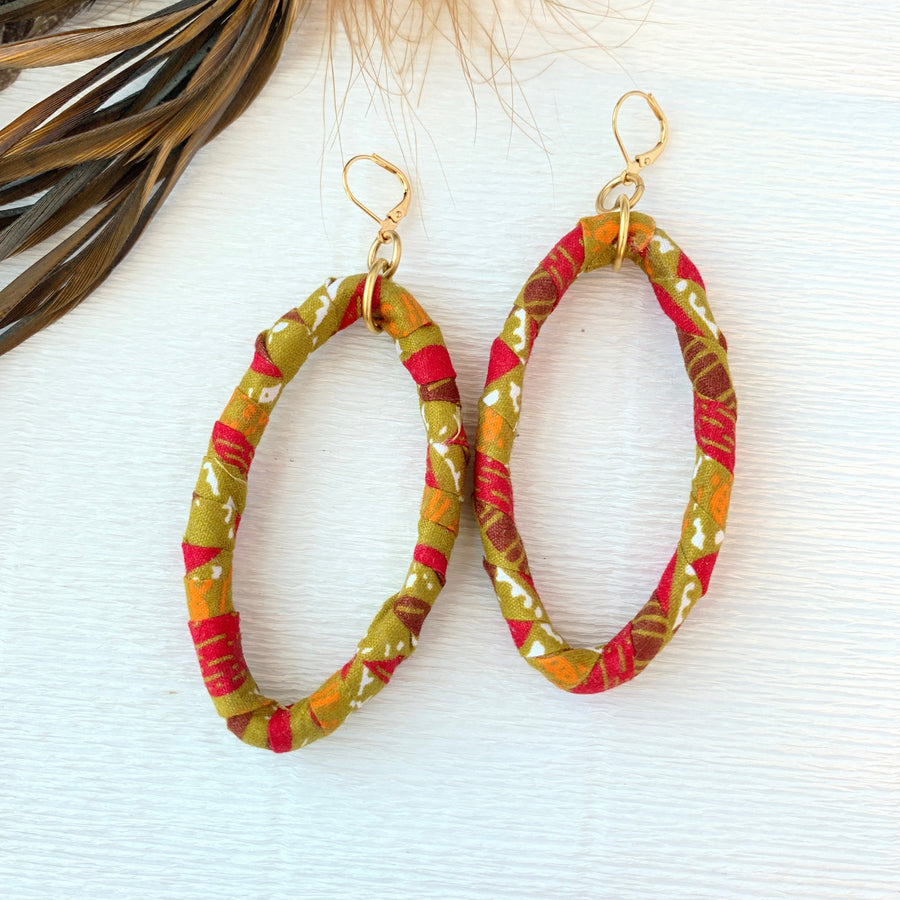 Lenora Dame Autumn Hoop Earrings - One-of-a-Kind