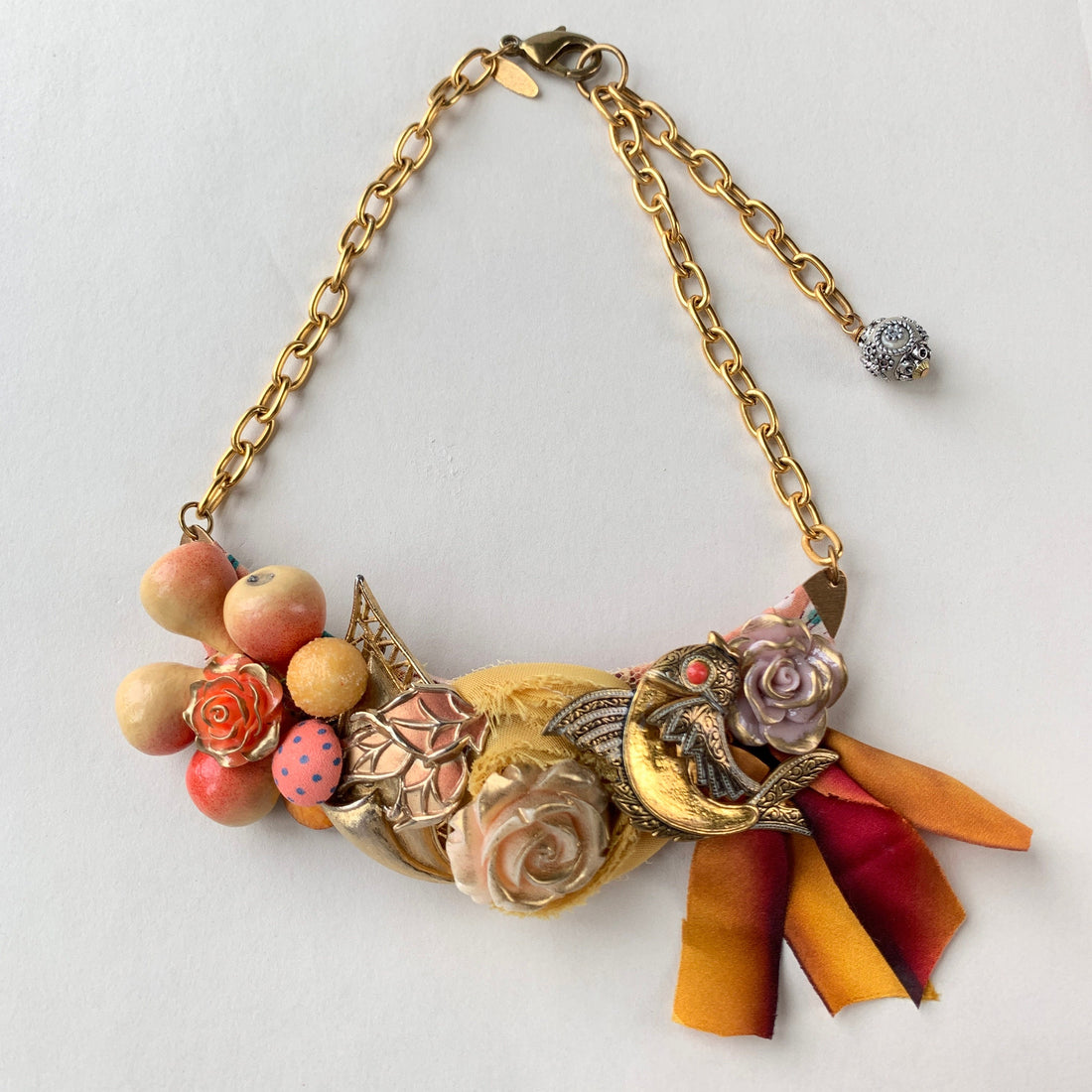 Lenora Dame Koi Fall Bib Statement Necklace