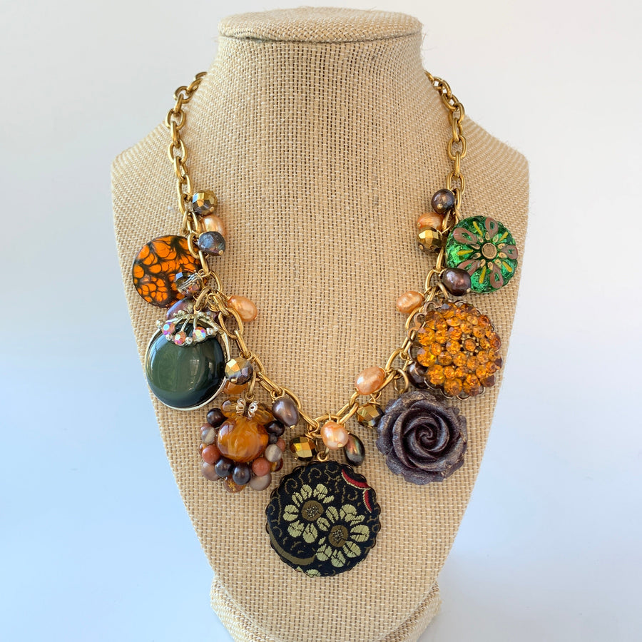 Lenora Dame Harvest Moon Statement Necklace - One-of-a-Kind
