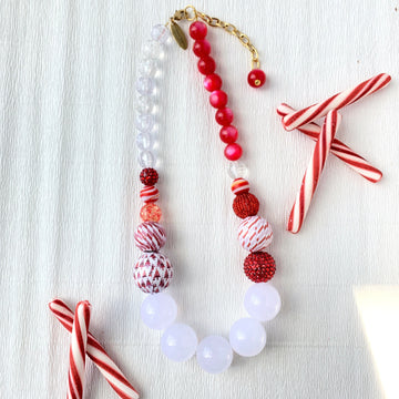 Lenora Dame Candy Cane Queen Mum Necklace