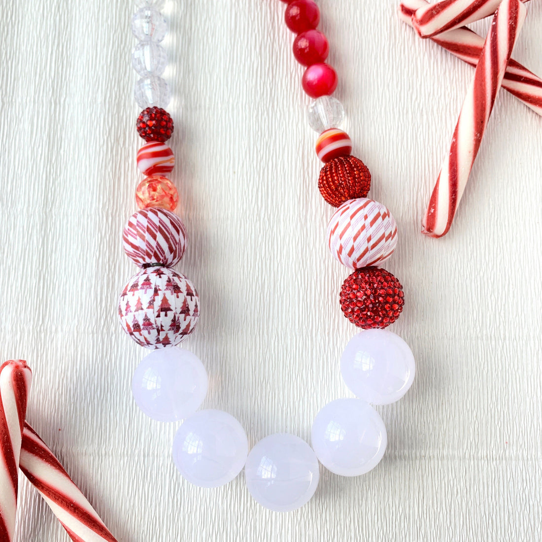 Lenora Dame Candy Cane Queen Mum Necklace