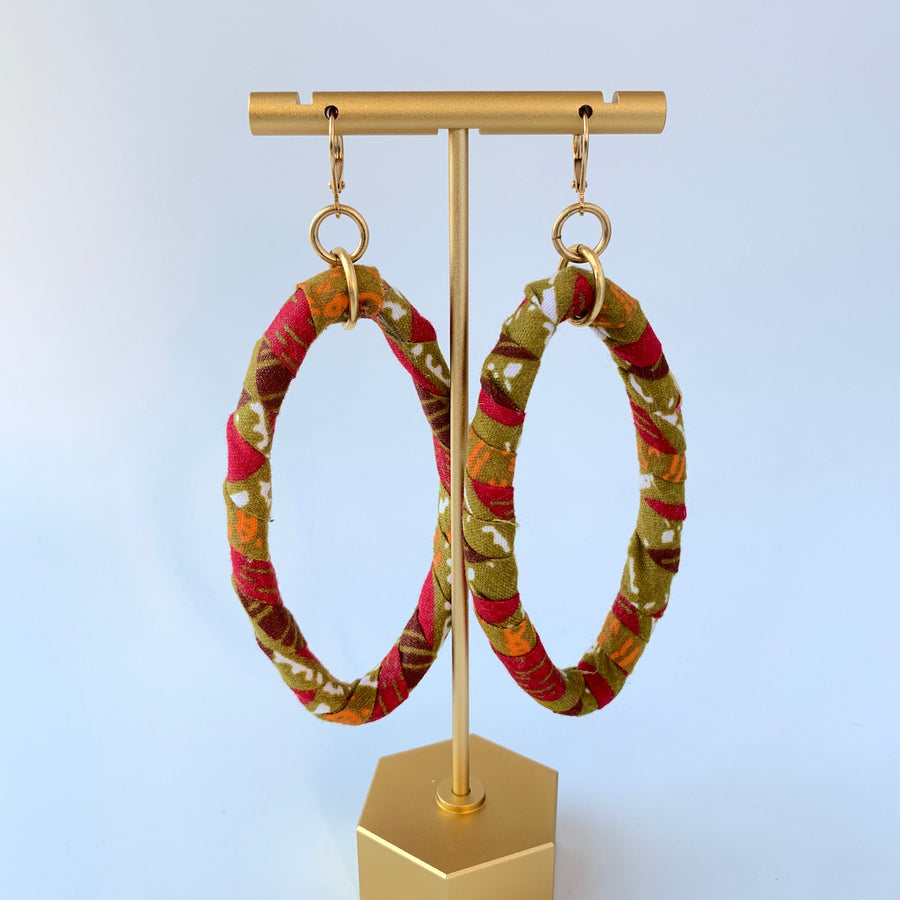 Lenora Dame Autumn Hoop Earrings - One-of-a-Kind