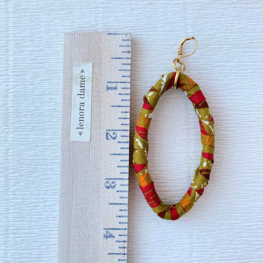 Lenora Dame Autumn Hoop Earrings - One-of-a-Kind