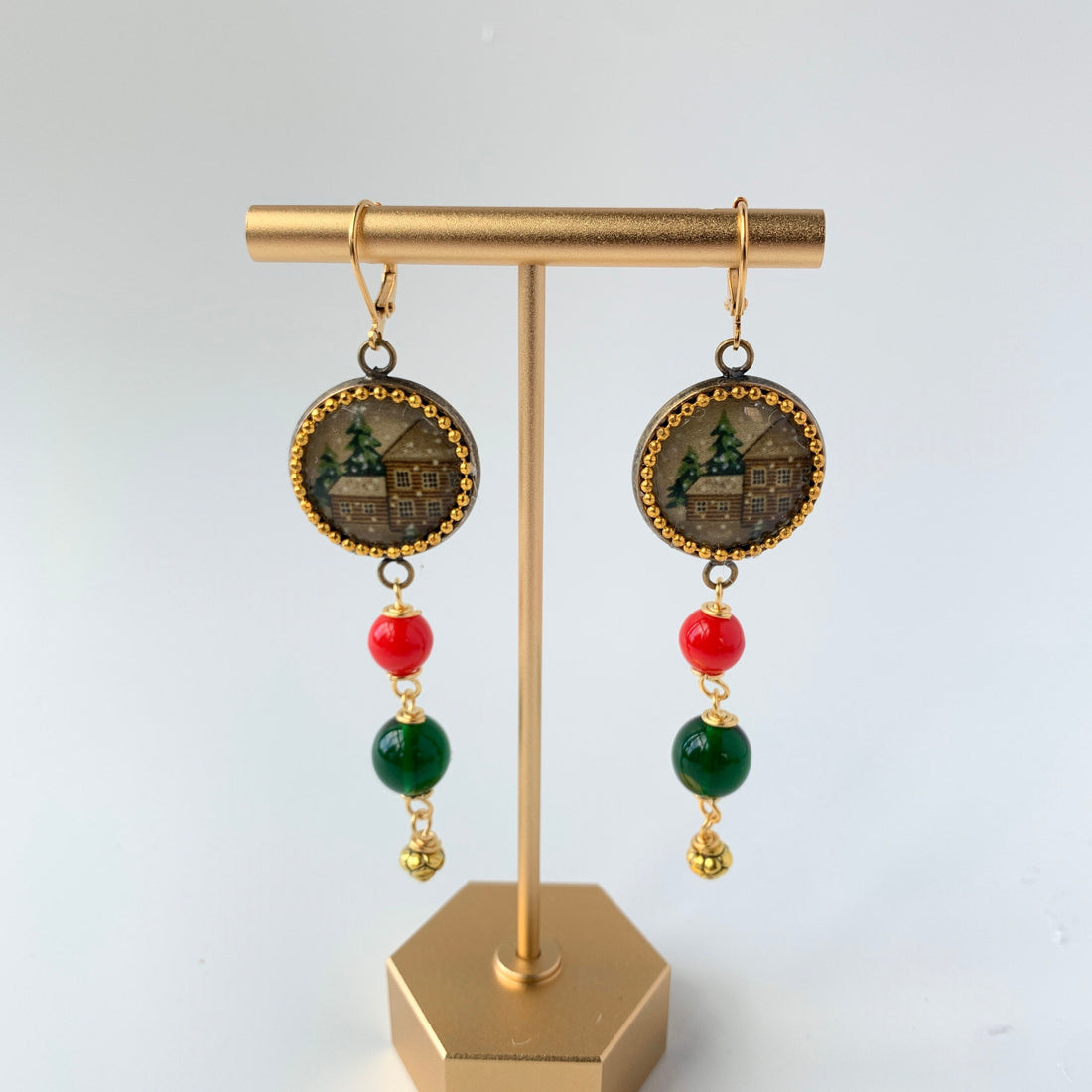 Lenora Dame Home for the Holidays Beaded Drop Earrings