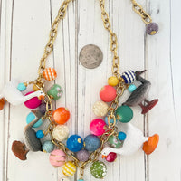 Lenora Dame Goose Charm Necklace