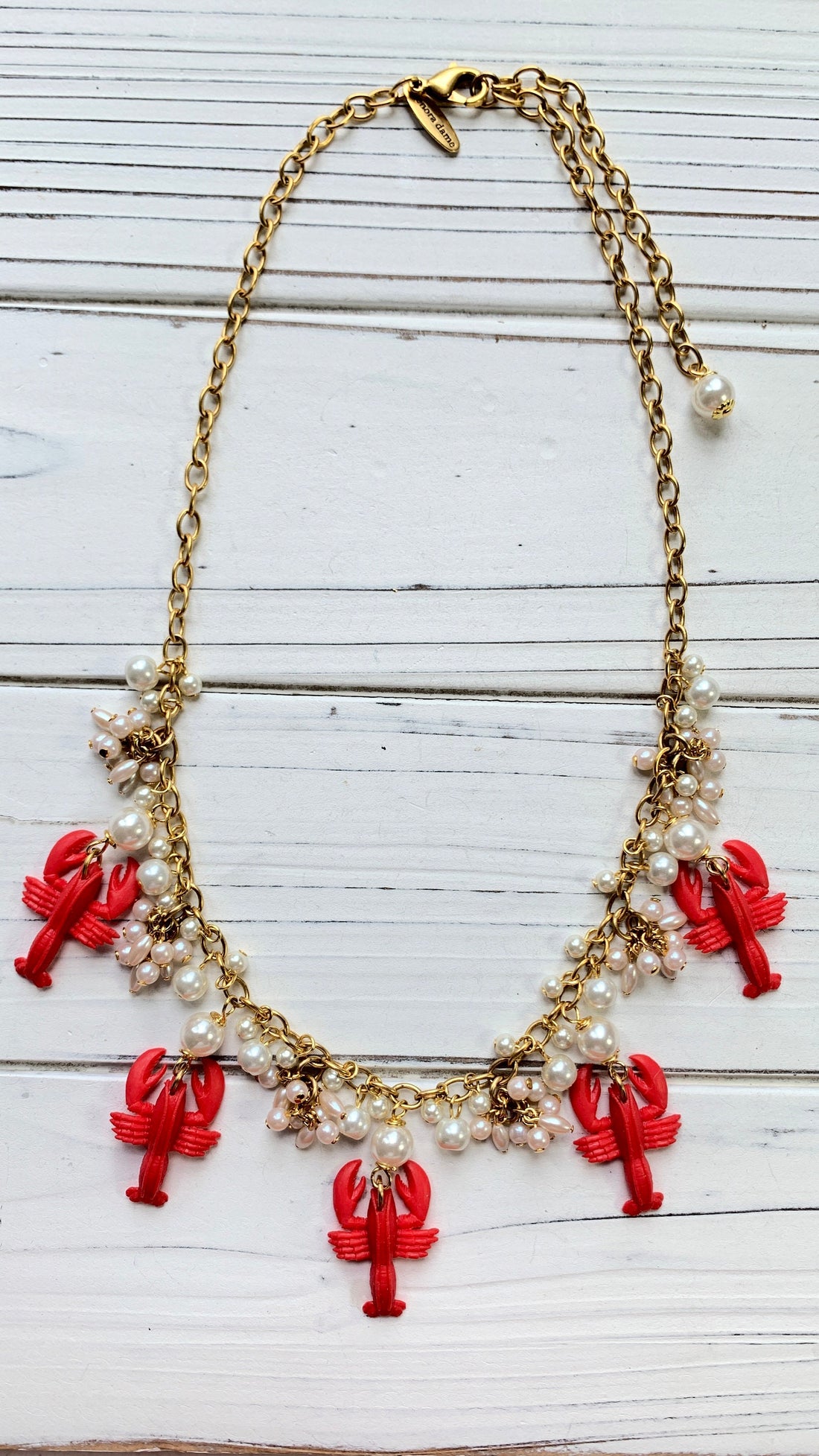Lenora Dame Lobster Charm Necklace