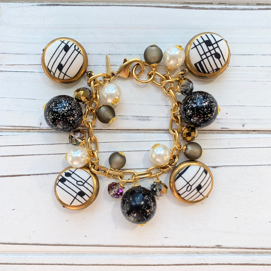 Lenora Dame Musical Note Charm Bracelet