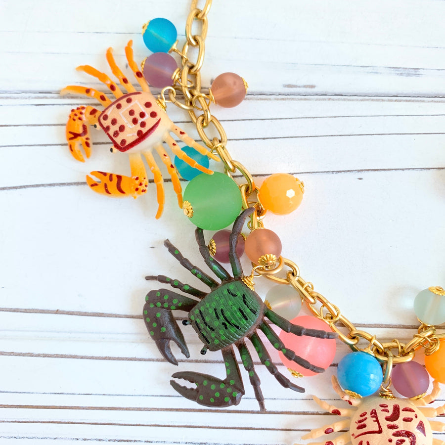 Lenora Dame Pinchy Crab Necklace