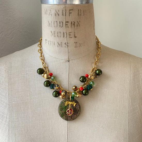 Lenora Dame Festive Christmas Necklace - One-of-a-Kind