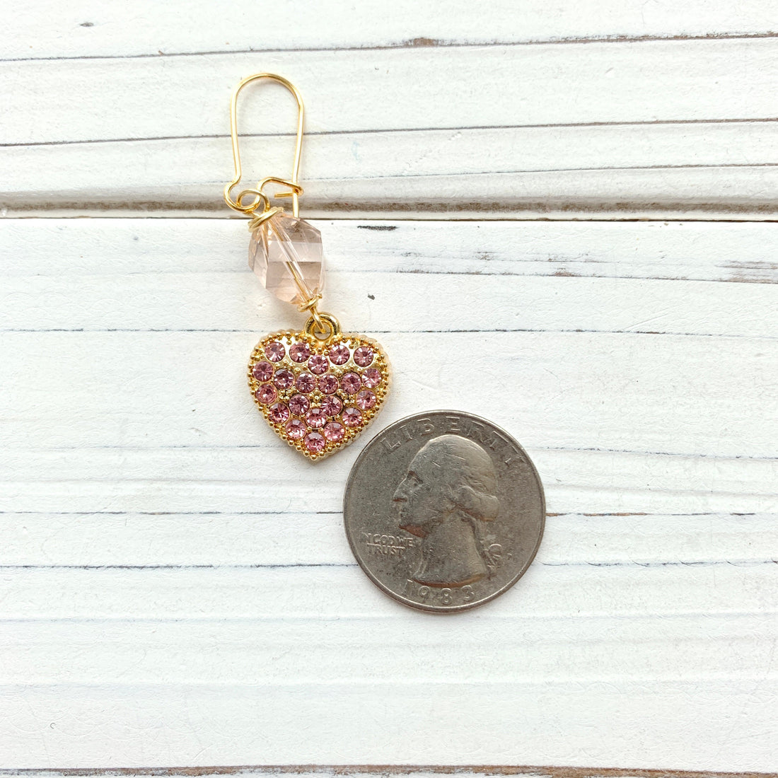 Rhinestone Heart Earrings