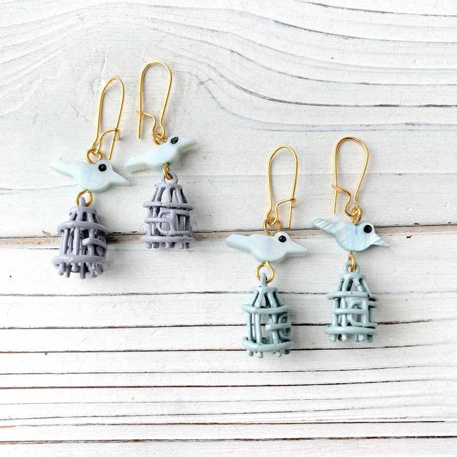 Birdcage Earrings - 2 Color Options