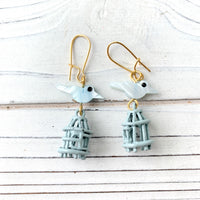 Birdcage Earrings - 2 Color Options