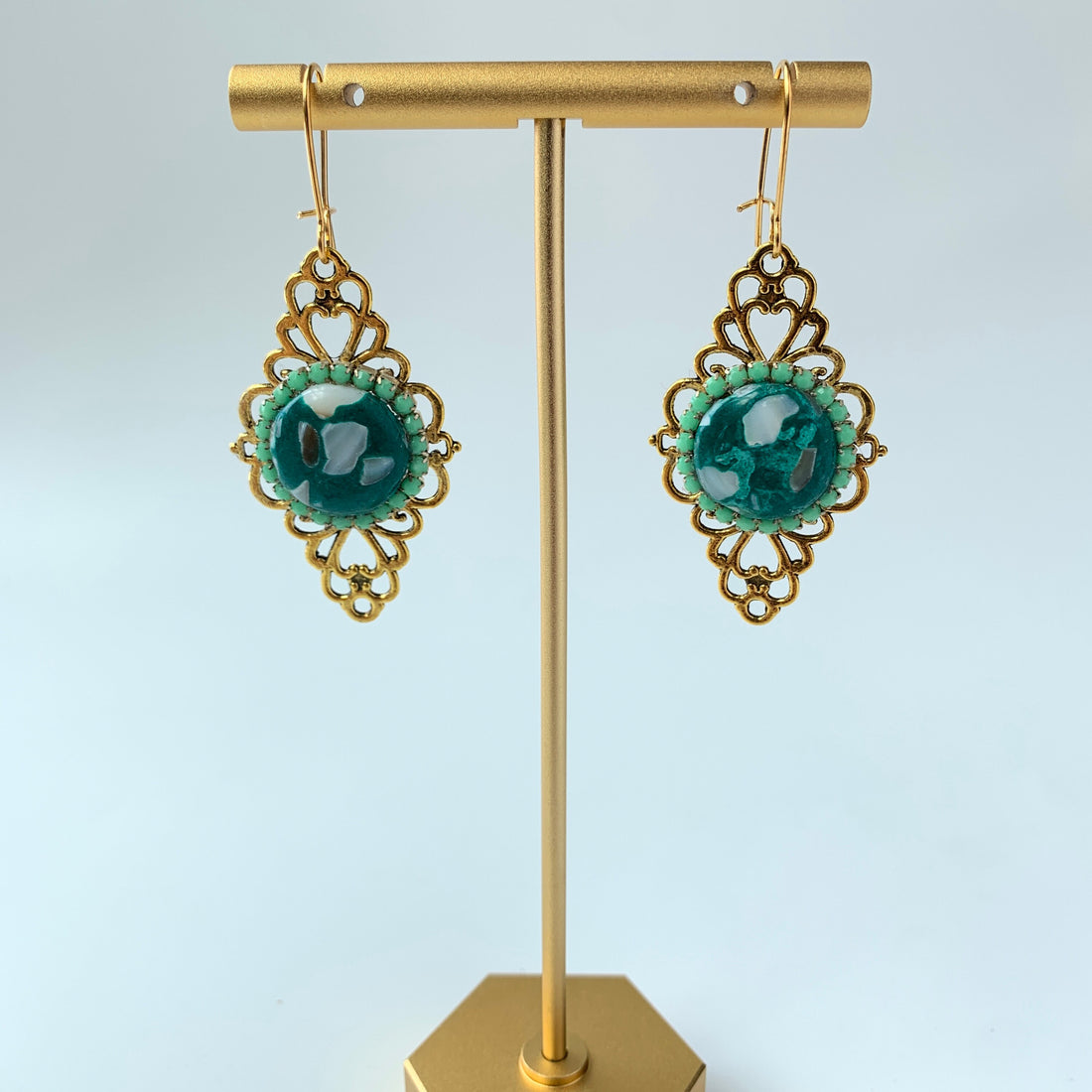 Lenora Dame Lattice Earring - 3 Color Options