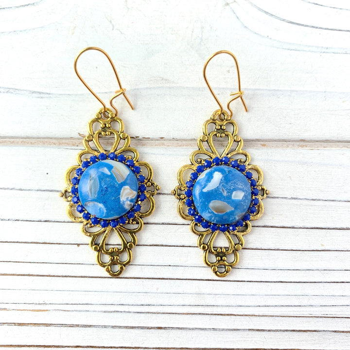 Lenora Dame Lattice Earring - 3 Color Options