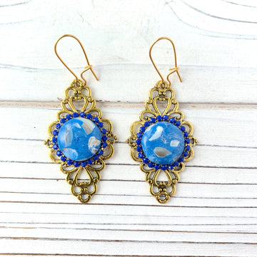 Lenora Dame Lattice Earring - 3 Color Options
