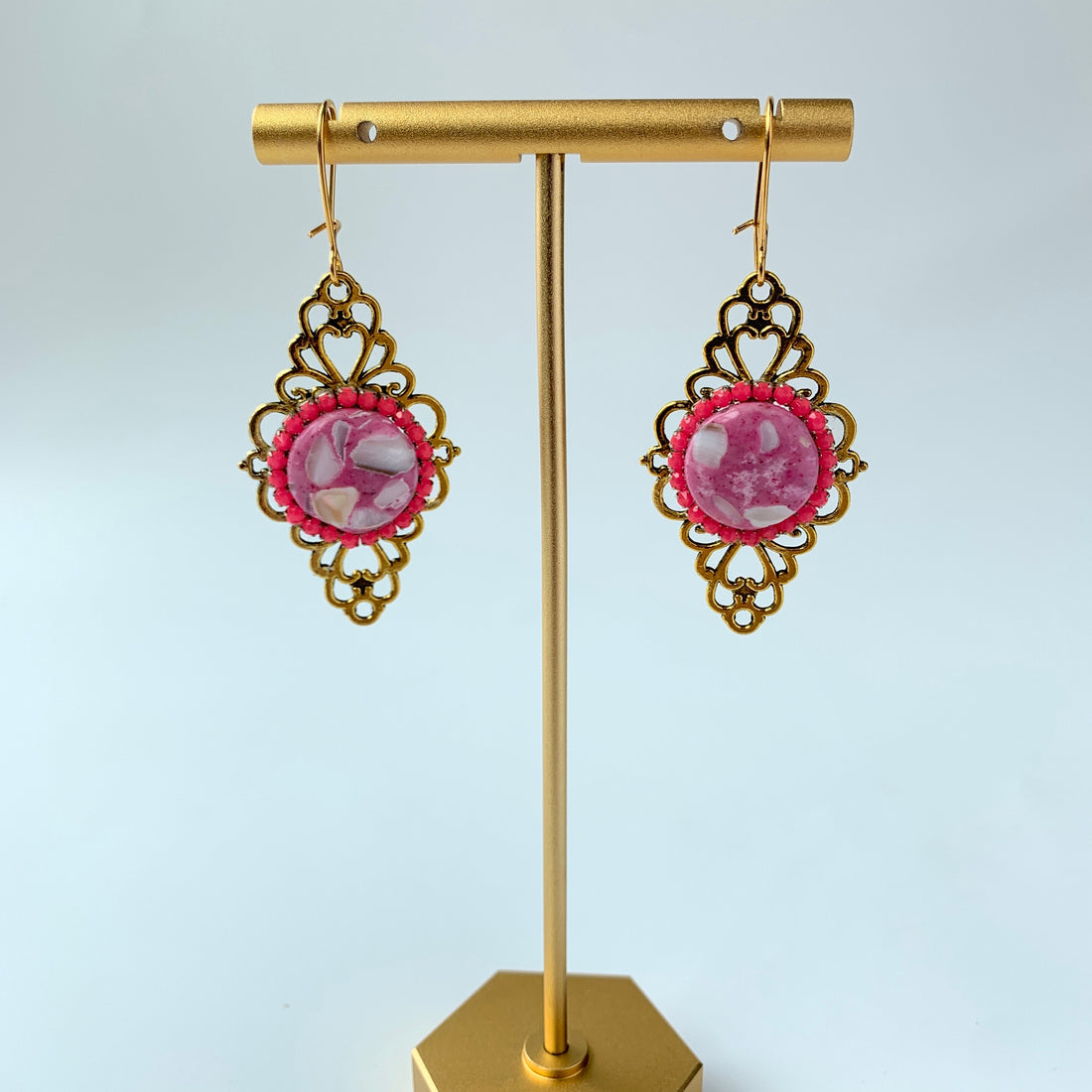 Lenora Dame Lattice Earring - 3 Color Options