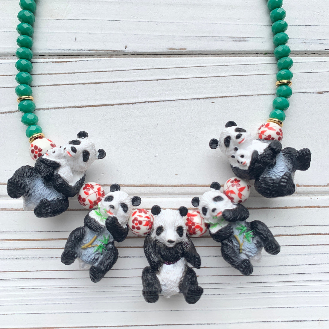 Lenora Dame Beaded Panda Necklace