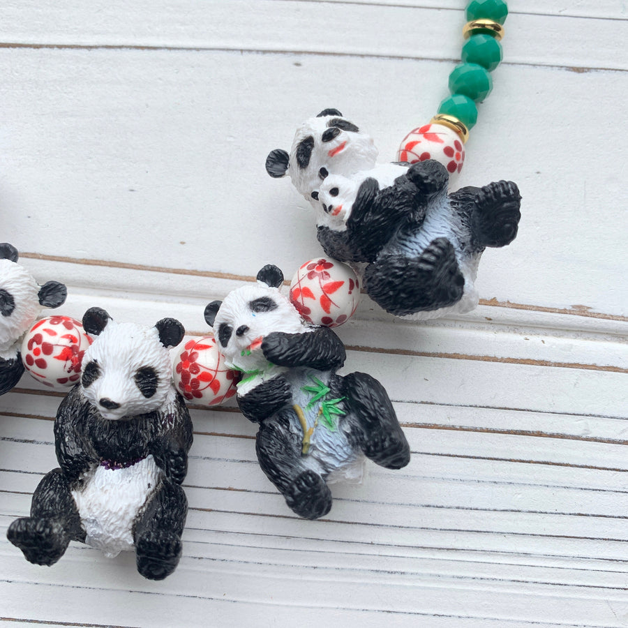 Lenora Dame Beaded Panda Necklace