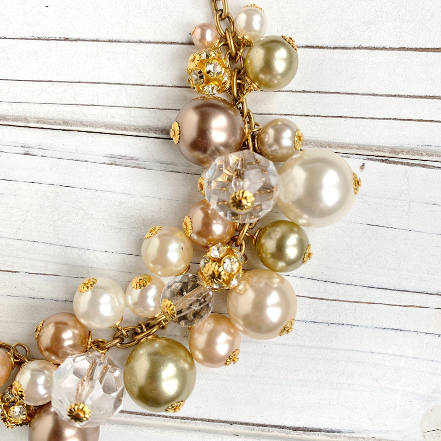 Lenora Dame Pearl Charm Necklace